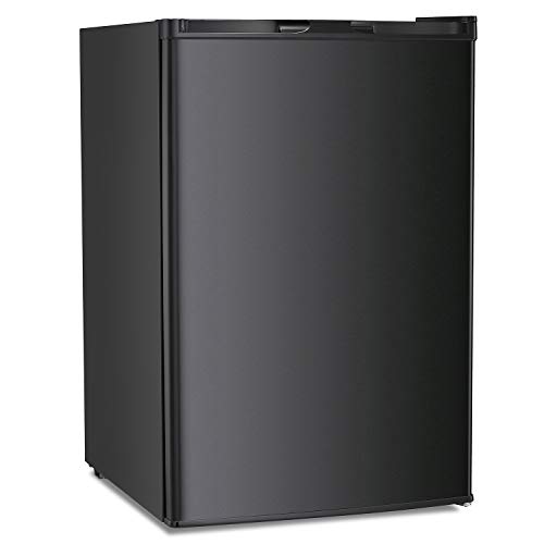Antarctic Star 3.0 cu.ft. Chest Upright Freezer, Stainless Steel, Black