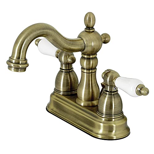 Antique Brass 4-Inch Center Faucet