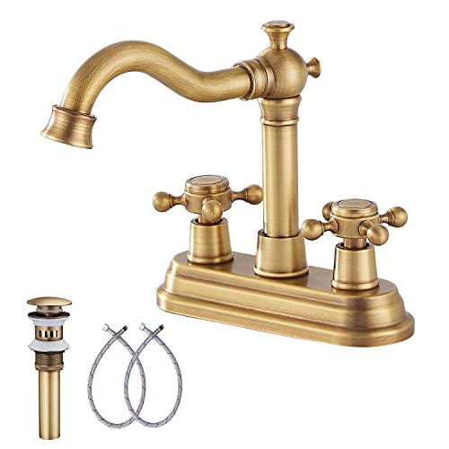 Antique Brass GGStudy 2-Handle RV Bathroom Faucet