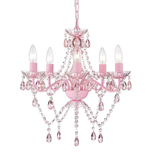 Antique House Pink Chandelier