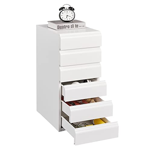 Anxxsu 6 Drawer Metal Chest - Compact and Stylish Storage Solution