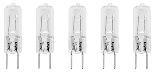 Anyray A1710Y 5-Pack G8 100W 130V Halogen T4 Light Bulbs