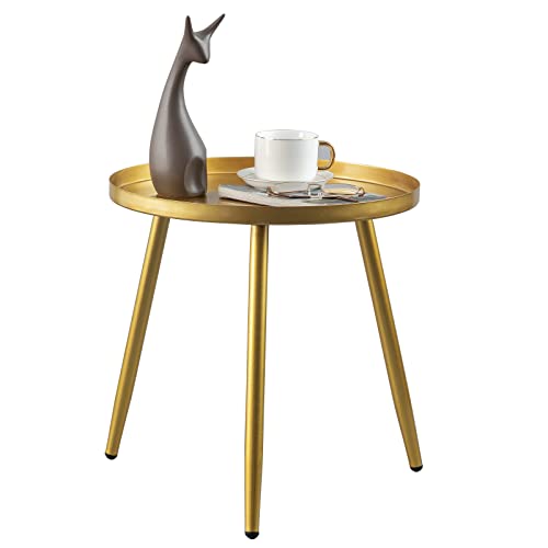 AOJEZOR Gold End Table