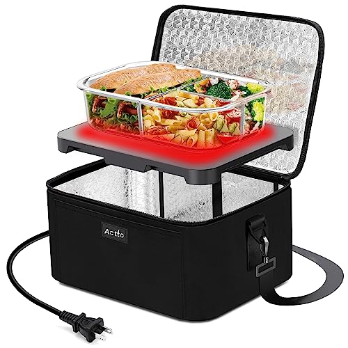 2023 New Electric Lunch Box Food Warmer for Car & Home Lunch Heating Microwave  Truckers with Removable Stainless Steel Contain