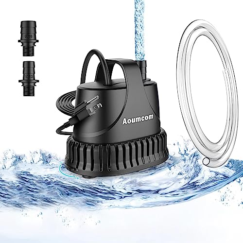 Aoumcom 200GPH Submersible Water Pump