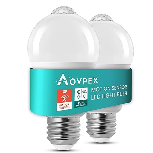 Aovpex Motion Sensor Light Bulbs Outdoor