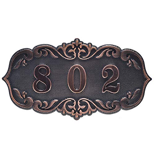 Apartment Door Number Sign with 14 Numbers