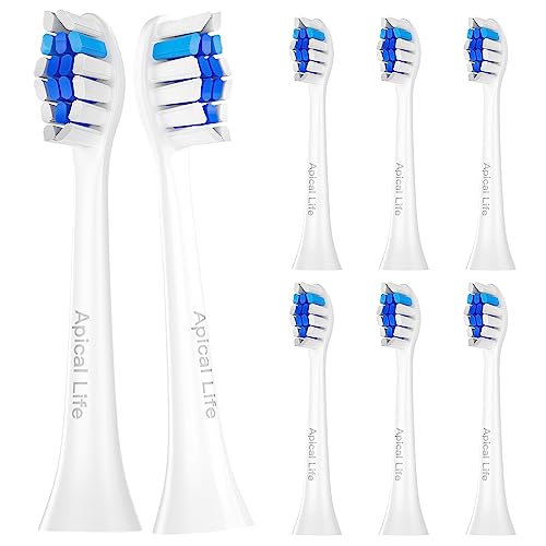 8 Pack of Apical Life Replacement Brush Heads for Philips Sonicare