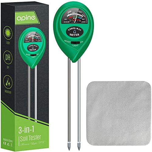 apine 3-in-1 Soil Moisture Meter: Efficient Gardening Helper