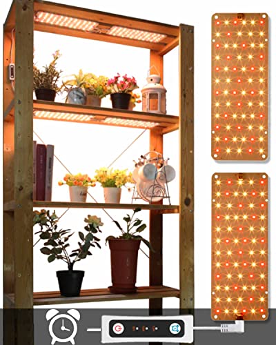 APLANT Ultra-Thin LED Grow Lights for Indoor Plants with Timer