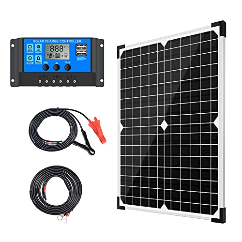 Apowery Solar Panel Kit 12V Monocrystalline