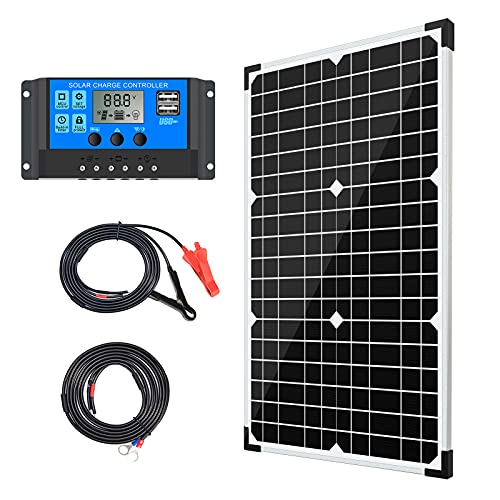 Apowery Solar Panel Kit 30W - Reliable Off-Grid Battery Maintainer