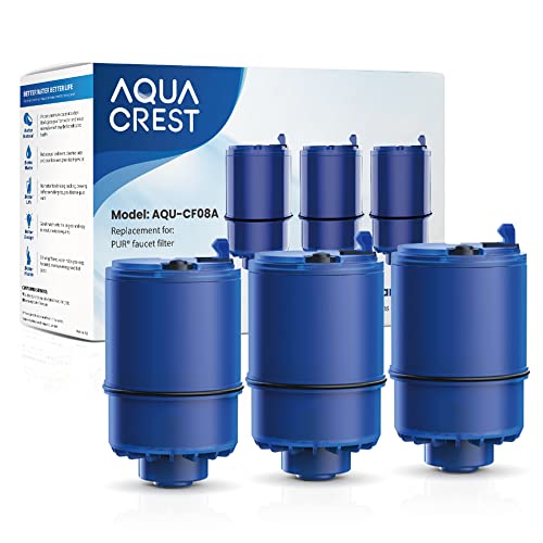 3-Pack AQUA CREST NSF Certified Water Filter for PUR® Faucet Filtration Systems