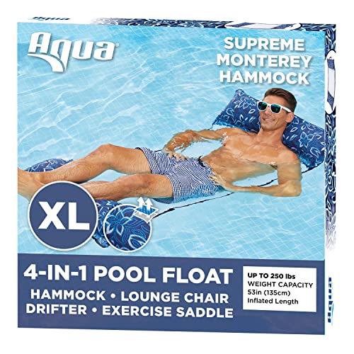 Aqua Monterey Supreme XL Pool Float & Water Hammock
