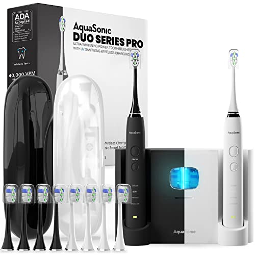 AquaSonic DUO PRO – Ultra Whitening Electric Toothbrushes