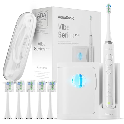 Aquasonic Vibe Series PRO Toothbrush – Advanced Oral Care with UV Sanitization