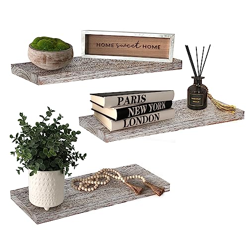 Arborynth 17-inch Wood Floating Shelves