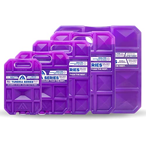 ARCTIC ICE Tundra Series, Long Lasting Reusable Ice Pack, Purple, Small, 0.75 LB