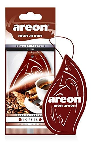 AREON MON Hanging Car Air Freshener, Coffee Scent