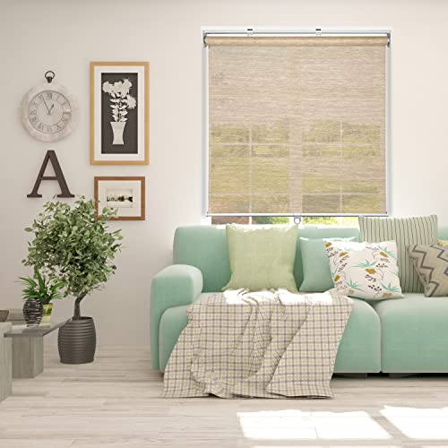 ARLO BLINDS Fabric Roller Window Shade, Sheer, Light Filtering