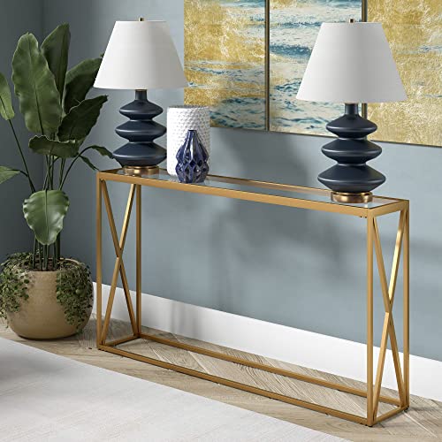 Arlo Console Table in Brass