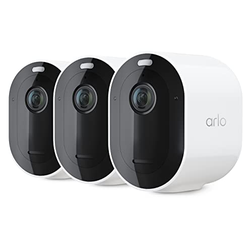 Arlo Pro 4 Spotlight Camera - 3 Pack - Wireless Security