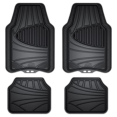 Custom Accessories All-Weather 4-Piece Rubber Floor Mats - 78840ADC