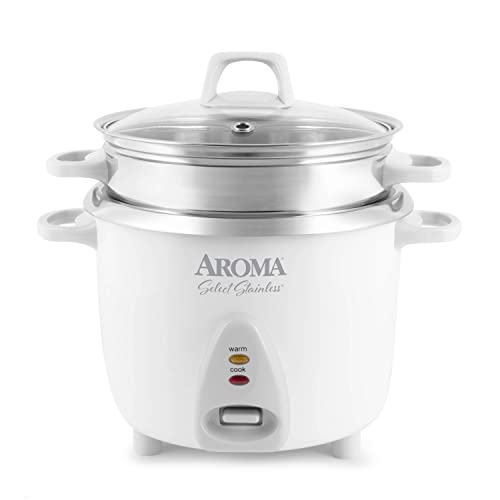 Aroma ARC-363NG 6-Cup Pot-Style Rice Cooker - White- Used only twice.