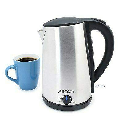 Aroma Housewares AWK-1800SD 1.7L 7 Cup Digital Stainless Steel Electric Kettle