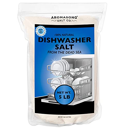 Aromasong 5LB Dishwasher Salt: Natural Water Softener for Clean Dishes