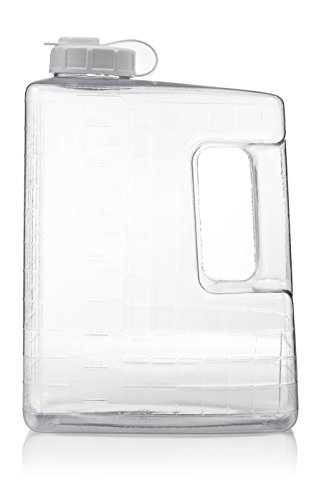 Arrow 1 Gallon Jug - Clear View Plastic Refrigerator Bottle with Cap