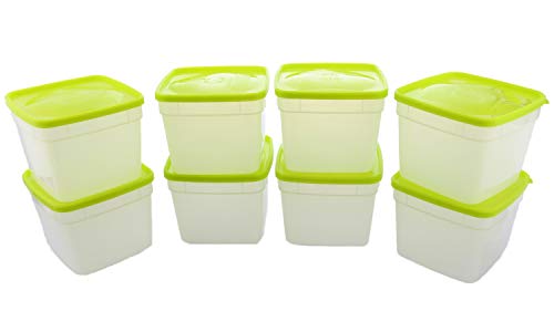 Arrow 1.5 Pint Freezer Food Storage Containers, 8 Pack