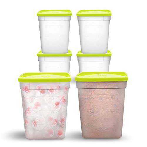 Arrow Freezer Food Storage Containers, 6 Pack