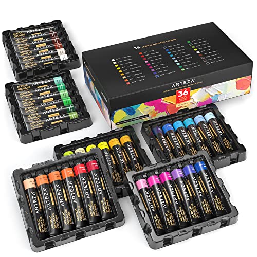 ARTEZA Acrylic Gouache Paint Set