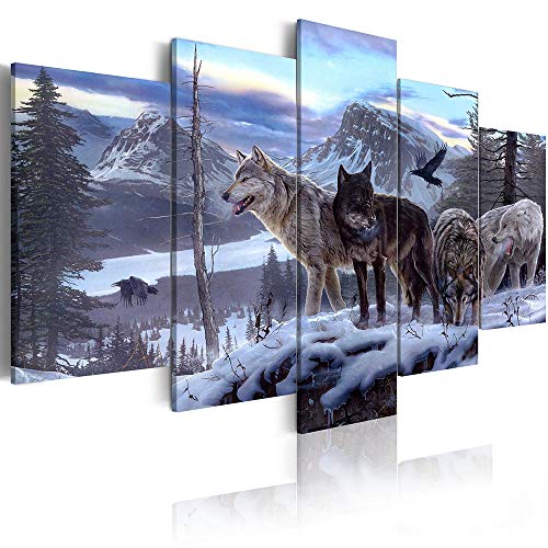 ArtHome520 Wolf Canvas Print Paintings