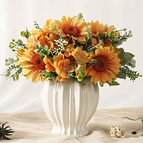 Artificial Sunflowers Flowers in Vase