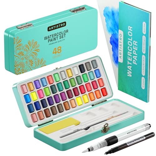 ARTISTRO Watercolor Paint Set - Vibrant Colors for Artists and Hobbyists