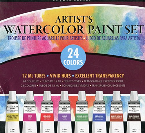 Artist's Watercolor Paint Set (24 colors)