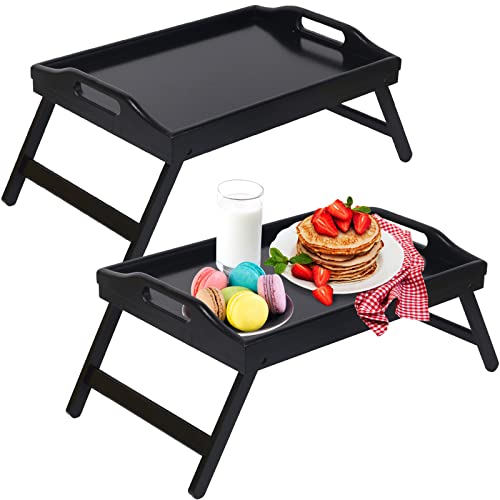 Artmeer Bed Tray Table with Foldable Legs