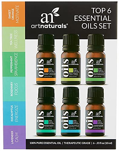 ArtNaturals Aromatherapy Essential Oil Set - 100% Pure of The Highest Therapeutic Grade - Premium Gift Set