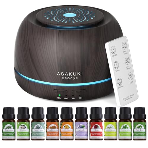 ASAKUKI Essential Oil Diffusers with Gift Set
