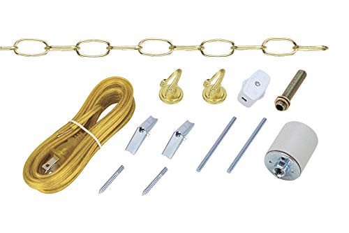 Aspen Creative 21039 Polished Brass Swag Light KIT