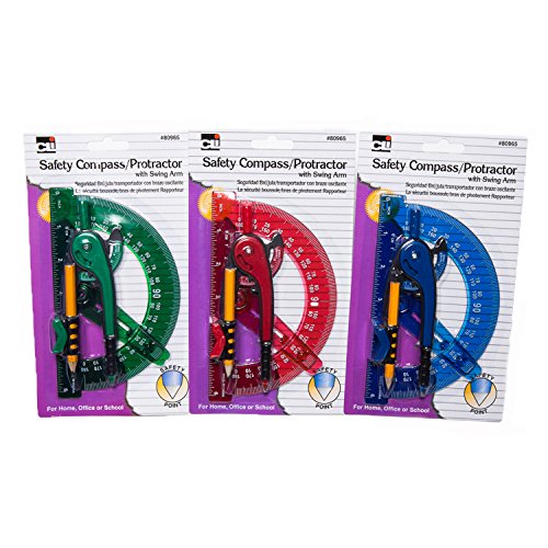 Assorted Compass Safety and Swing Arm Protractor