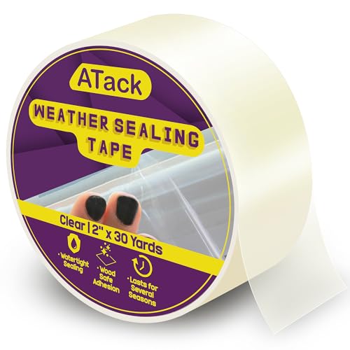 ATack Transparent Window Weather Sealing Tape, 2-Inch x 30 Yards