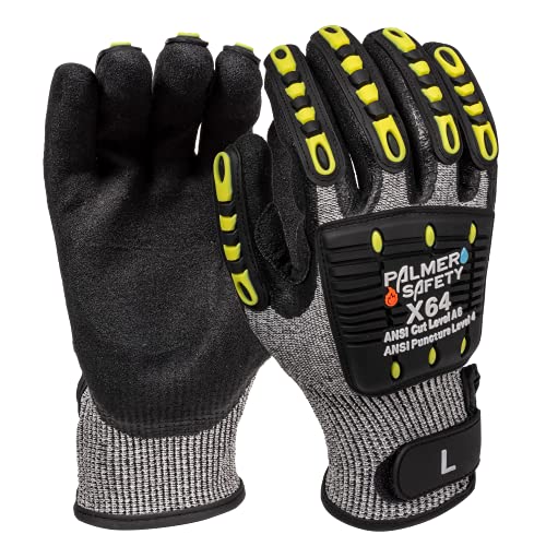 ATERET Work Gloves - Cut & Impact Protection, Lightweight & Breathable (Small)