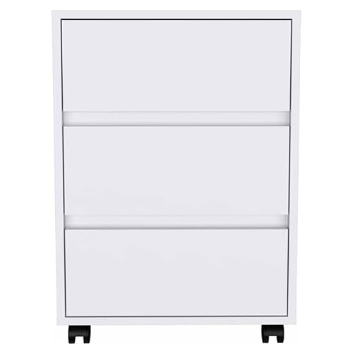 Atlin Designs 3-Drawer Filing Cabinet in White