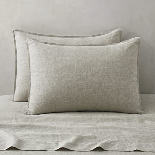 ATLINIA 100% Linen Pillowcases Set of 2