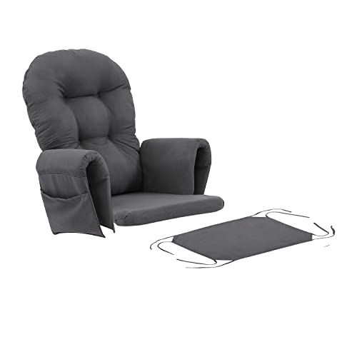 Atoll Glider Rocking Chair Cushion Set - Grey