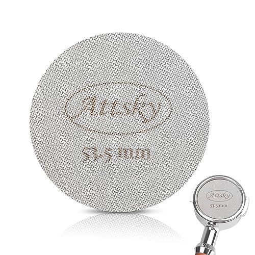 Attsky 53.5mm Espresso Filter: Reusable Stainless Steel Screen