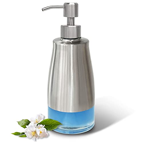 2023 Version - Large Soap Dispenser with Silicone Pad – Premium Quality –  Dish Soap Dispenser, Hand Soap Dispenser – Rust Proof Stainless Steel Pump  –